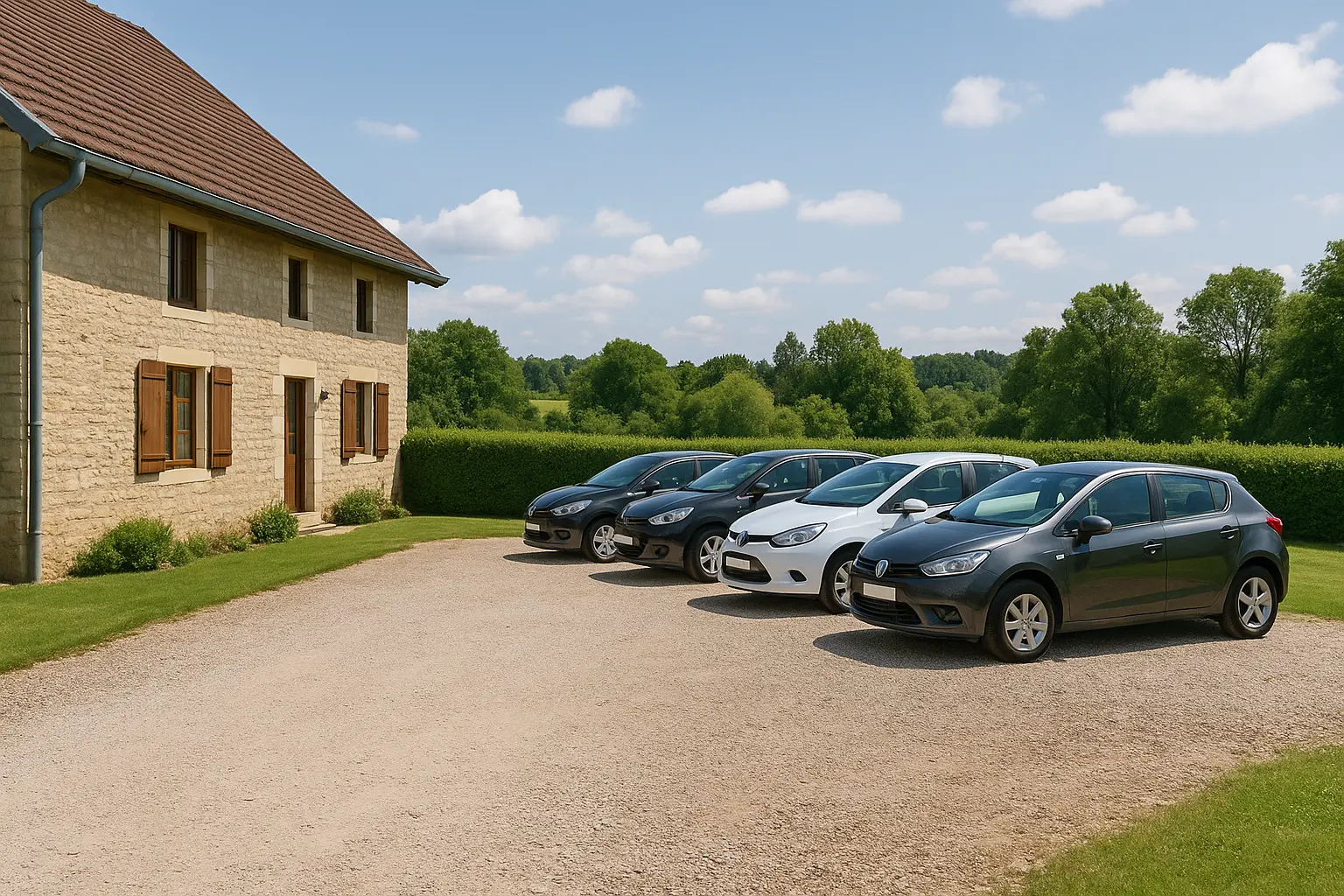 Parking Gîte Les Cossas