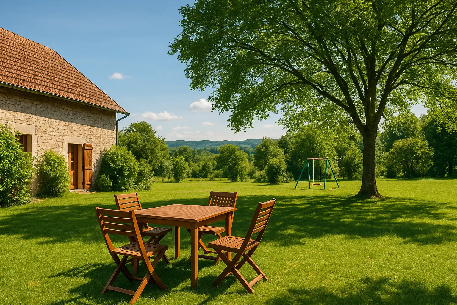jardin Gîte Les Cossas